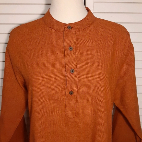 Melange 100% Cotton Tunic Dress with Designer Oversized 14" × 6½" Pockets - Picture 7 of 16